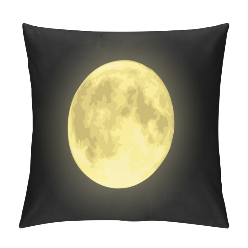 Personality  Yellow moon pillow covers