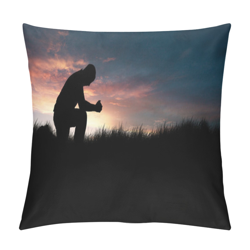 Personality  Man praying pillow covers