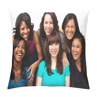 Personality  Diverse Group Of Mothers And Daughters. Pillow Covers