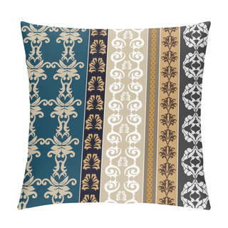 Personality  Set Of Baroque Seamless Borders. Pillow Covers