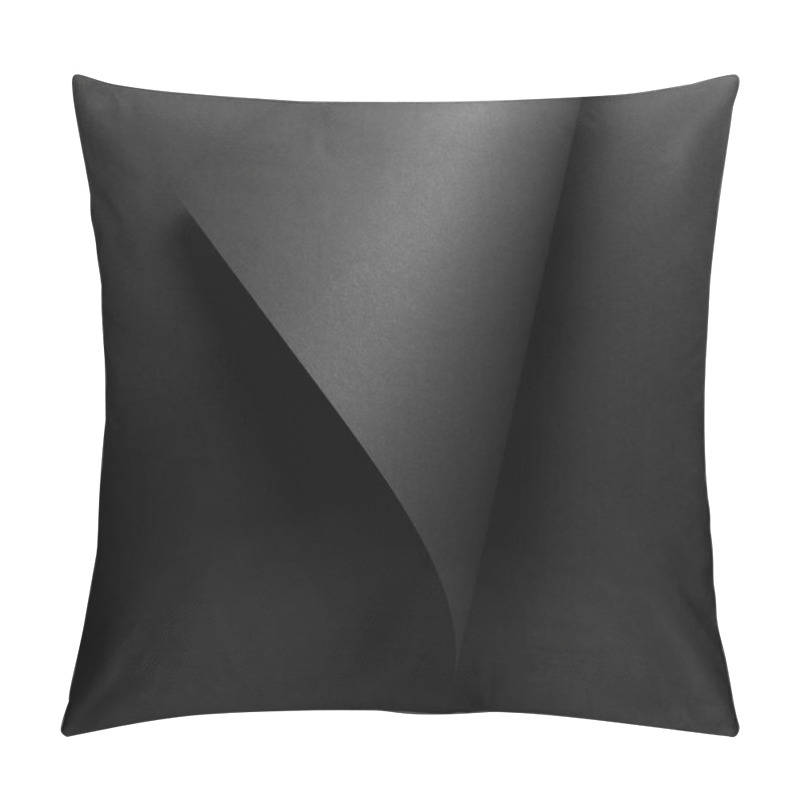 Personality  Dark Paper Sheet And Black Abstract Background  Pillow Covers