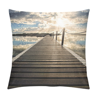Personality  Long Pier Into Water Pillow Covers