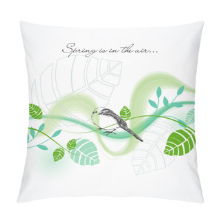 Personality  Fresh Spring Vector Background Pillow Covers