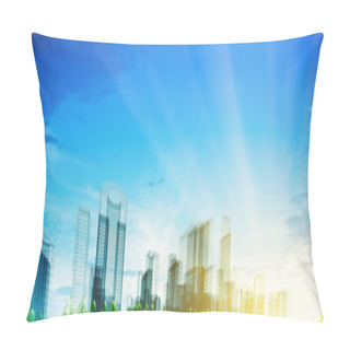 Personality  Panoramic City Concept Pillow Covers