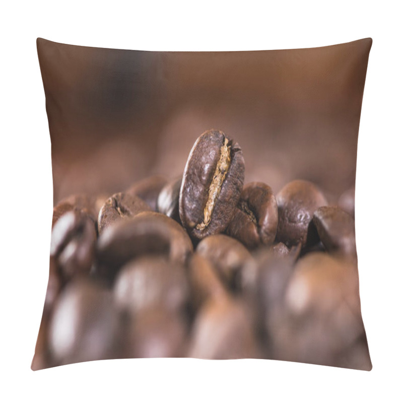 Personality  Coffee Beans Background Pillow Covers