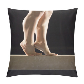 Personality  Gymnast On Balance Beam Pillow Covers