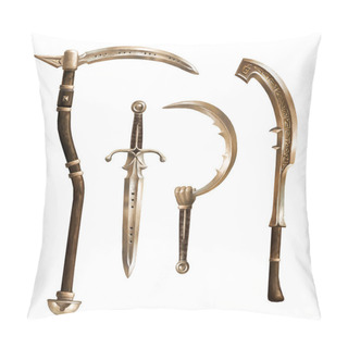 Personality  Collection Of Ancient Weapons. Fantasy. Set Pillow Covers
