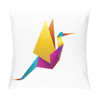 Personality  Vibrant Colors Origami Stork Pillow Covers