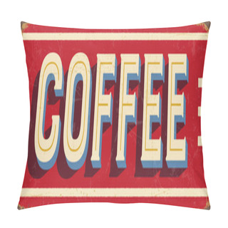 Personality  Vintage Metal Sign - Coffee Pillow Covers