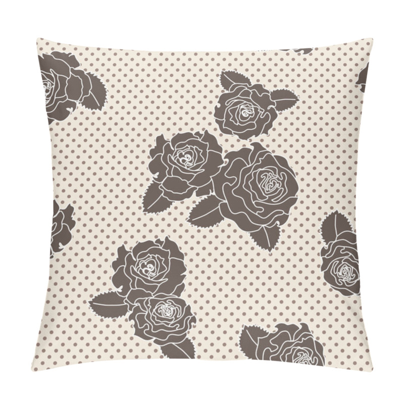 Personality   rose seamless pattern pillow covers