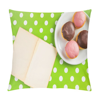 Personality  Vintage Notebook With Recipe For Delicious Homemade Doughnuts Wi Pillow Covers