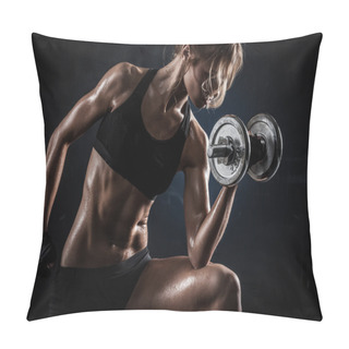 Personality  Fitness With Dumbbells Pillow Covers