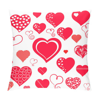 Personality  Heart. Collection For Your Design. Pillow Covers