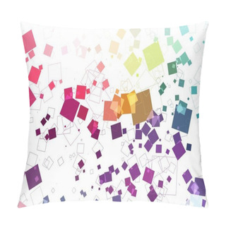 Personality  Seamless Pattern Of Squares On A White Background Pillow Covers