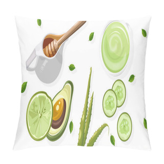 Personality  Organic Avocado Treatment With Spray Bottles And Tubes Pillow Covers