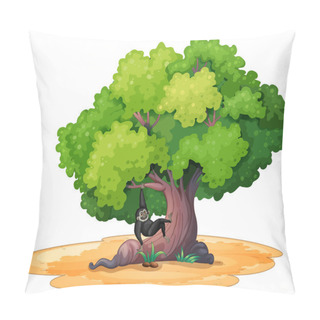 Personality  Gibbon And A Tree Pillow Covers