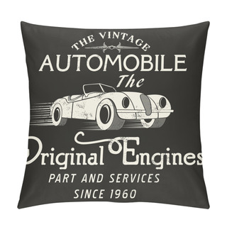 Personality  Old School Race Poster Pillow Covers