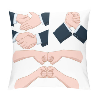 Personality  Hand Shakes Pack Pillow Covers