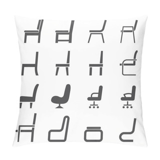 Personality  Chair Icon Pillow Covers