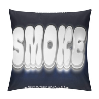 Personality  Smoke Game Text Effect, Editable Cartoon And Japan Text Style Pillow Covers