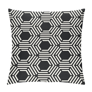 Personality  Abstract Geometric Hexagon Unique Graphic Pattern Background Pillow Covers
