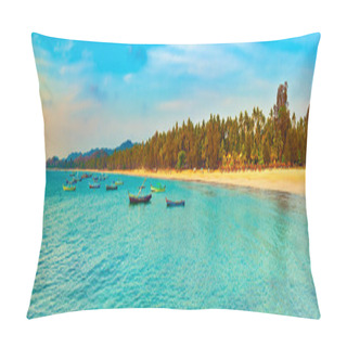 Personality   Seascape At Sunset Time. Beautiful Landscape Of The Indian Ocea Pillow Covers