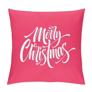 Personality  Merry Christmas Hand Drawn Lettering Pillow Covers