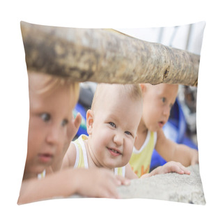 Personality  Cute Three Babies Pillow Covers