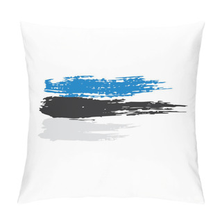 Personality  Estonia Flag, Vector Illustration On A White Background Pillow Covers