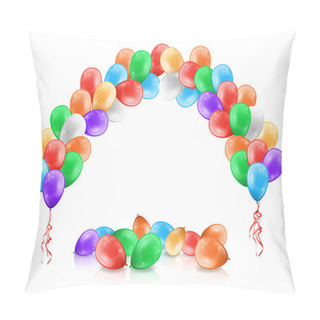 Personality  Arc Or Garland Of Color Balloons, Party Decoration Pillow Covers