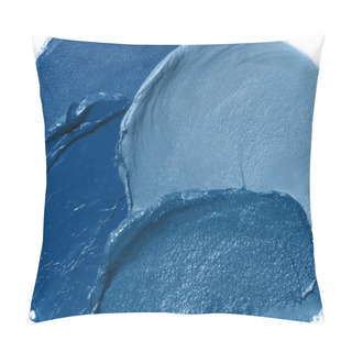 Personality  Classic Blue Makeup Texture. Pillow Covers
