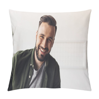 Personality  Handsome Bearded Man  Pillow Covers