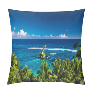 Personality  Tropical Beach On Samoa Island  Pillow Covers