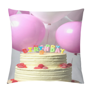 Personality  Birthday Cake With Number Nine Pillow Covers