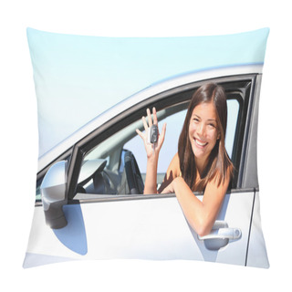 Personality  Car Driver Woman Pillow Covers