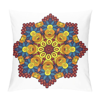 Personality  Beautiful Deco Ornament Colored Mandala Pillow Covers