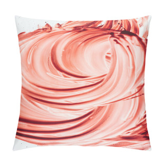 Personality  Top View Of Blood On White Surface Pillow Covers