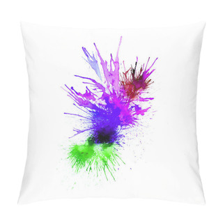 Personality  Modern Painting - Abstract Watercolor Background - Splashes, Drops On Paper Or Canvas, Vector Pillow Covers