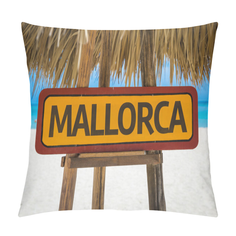 Personality  Mallorca text sign pillow covers