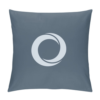 Personality  O Letter Logo Icon Pillow Covers