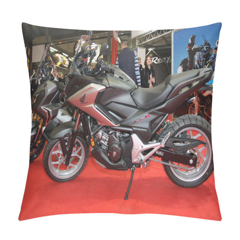 Personality  BELGRADE,SERBIA-MARCH 27,2018: Honda NC 750 X At DDOR BG Car Show 06  Pillow Covers