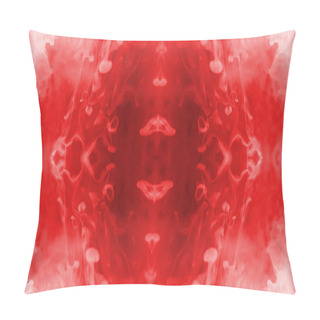 Personality  Red Ink Background. Pillow Covers