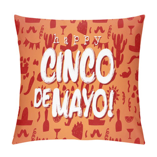 Personality  Happy Cinco De Mayo Banner Pillow Covers