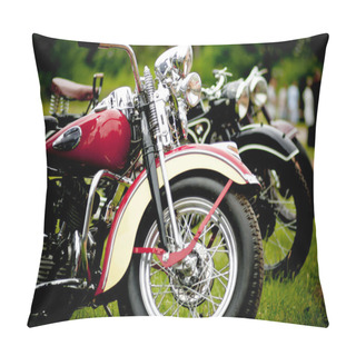 Personality  Old Motorcycle Festival Pillow Covers