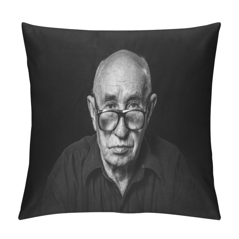 Personality  Old Man Portrait Pillow Covers
