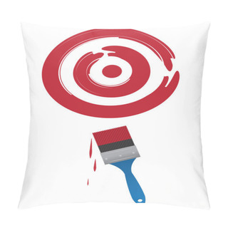 Personality  Paintbrush Target Pillow Covers