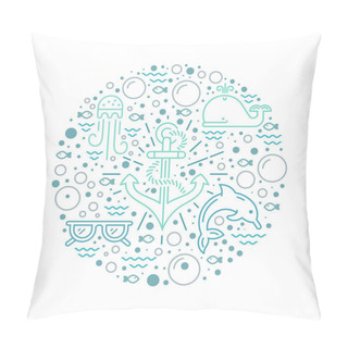 Personality  Underwater World Set Pillow Covers