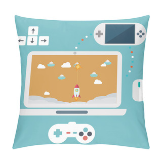 Personality  Game Development Concepts. Pillow Covers
