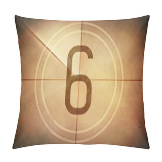 Personality  Countdown Six On The Old Movie Screen Pillow Covers