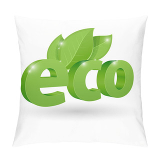 Personality  Vector Eco Icon. White Bacground. Pillow Covers